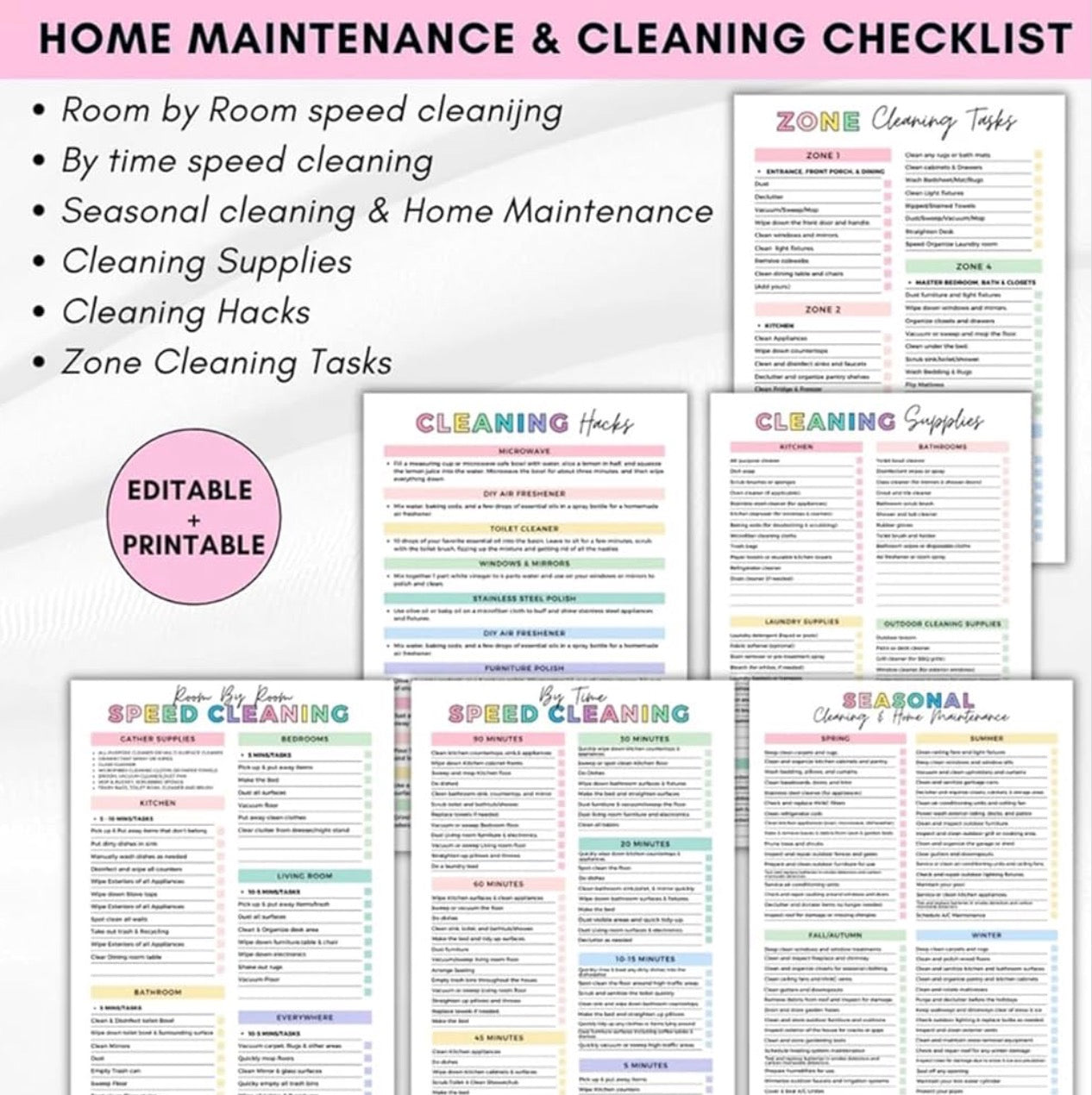 ADHD Cleaning Planner