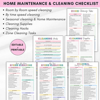 ADHD Cleaning Planner