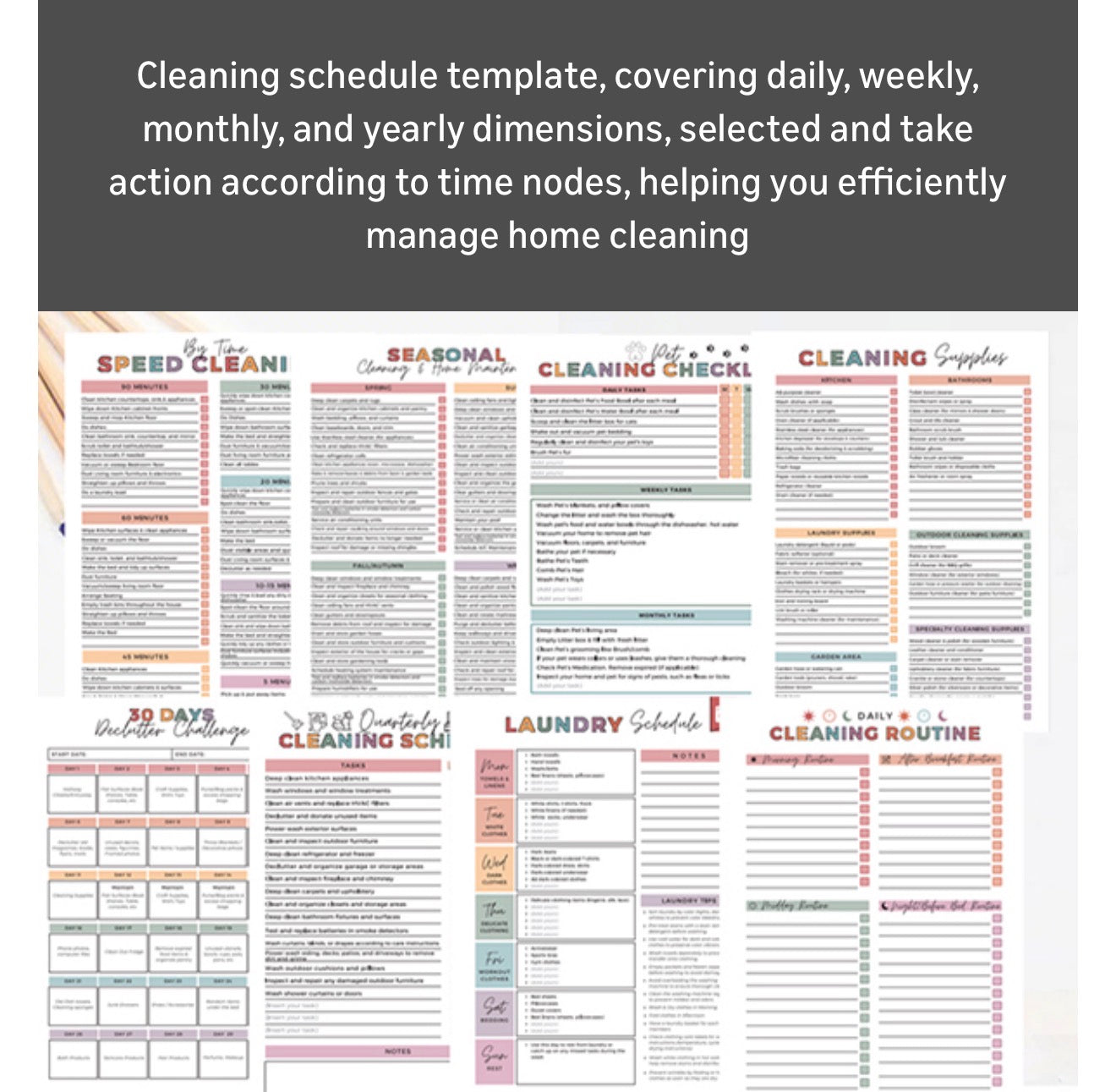 ADHD Cleaning Planner